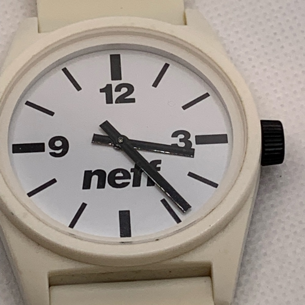 Neff Daily White Rubber Strap Watch
